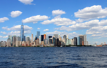 Fototapeta premium New York skyline as seen from Ellis Island