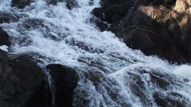 River rapids in Maine, zoom out