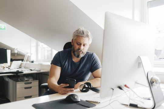 Man at an office desk