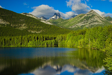 Sunrise at Wedge Pond, Kananaskis, Alberta, Canada