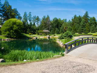 Fototapeta premium A path in a garden park