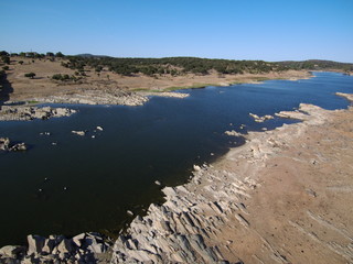 El puente de Ajuda  entre  Olivenza (España) y Elvas (Portugal). Construido por el rey Manuel I en...