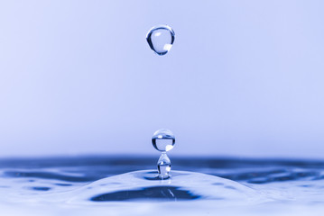 Close up of water drop