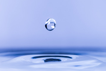 Close up of water drop