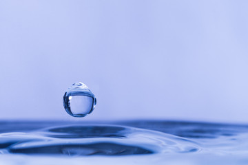 Close up of water drop