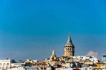 Galata tower and the buildings around