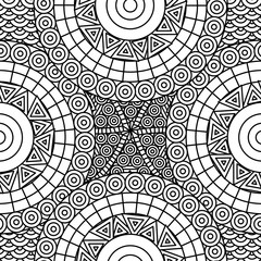 abstract adult coloring art vector illustration design