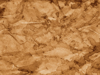 Grunge creased brown paper background.