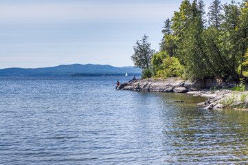 View from Valcour island