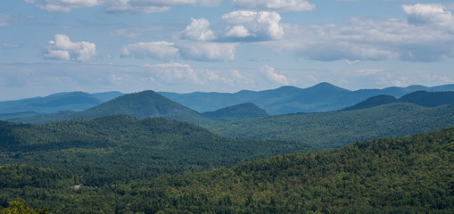 View from Whitface ski sloped and chair lift