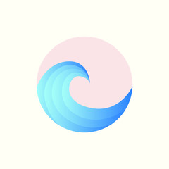 Wave Logo template. Wave Logotype. Wave vector illustration.