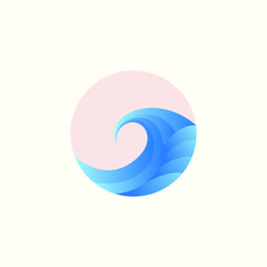 Wave Logo template. Wave Logotype. Wave vector illustration.