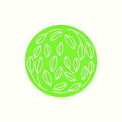 Eco Logo Vector Illustration. Leaf Logo Template. Leaf Vector Illustration. Eco Logotype.