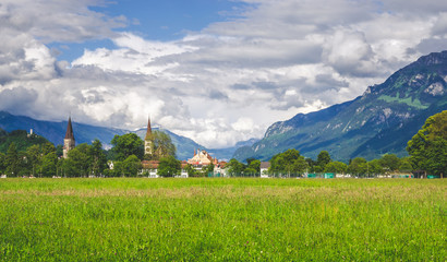 Beautiful landscape of Interlaken, Switzerland