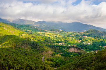 Summer panorama of Apennines mountains, Italy
