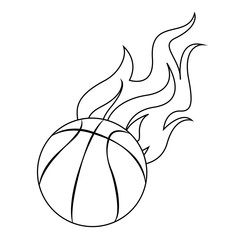 Abstract Basketball label