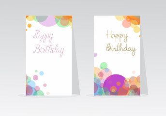 Fototapeta premium Happy Birthday background moderen vector design for greeting card.cdr