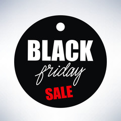 Fototapeta premium Banner Design with lettering Black Friday Sale. Vector illustration.