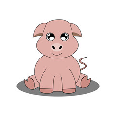 Fototapeta premium Abstract cute animal