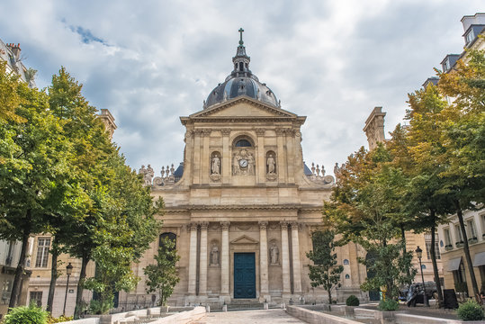 Paris, the Sorbonne university in the Quartier latin
