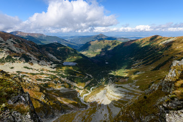slovakian carpathian mountains in autumn.