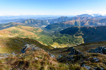 Fototapeta na wymiar slovakian carpathian mountains in autumn.
