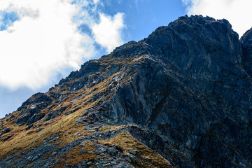 slovakian carpathian mountains in autumn.