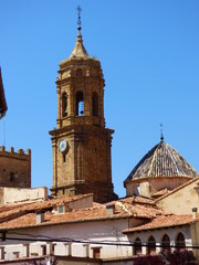 Obraz premium La Iglesuela del Cid, pueblo de la provincia de Teruel (Aragon,España)