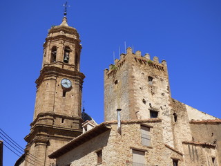 Fototapeta na wymiar La Iglesuela del Cid, pueblo de la provincia de Teruel (Aragon,España)