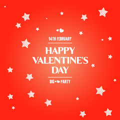 Happy Valentines day  lettering