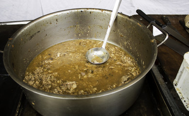 Stewed meat casserole