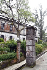 BAGUIO CITY, PHILIPPINES, DECEMBER 13, 2017, The Dominican Hill Retreat House OR Diplomat Hotel, an abandoned structure and a reportedly haunted place at top Dominican Hill