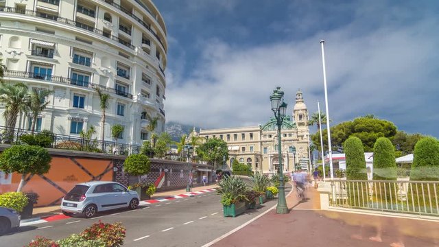 One of the sides of the Monte Carlo Casino timelapse hyperlapse