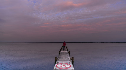 man on the pier