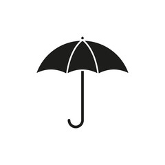 Umbrella is black icon