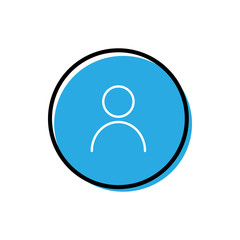 User icon vector illustration