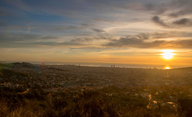 Amaneciendo en Barcelona