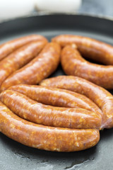 fresh homemade sausage