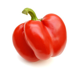 Red pepper isolated on white background