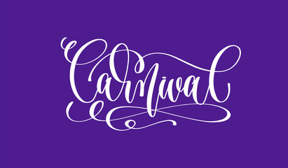 hand lettering inscription text to mardi gras carnival holiday