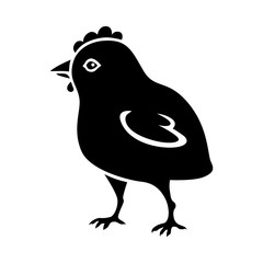 Chicken silhouette icon