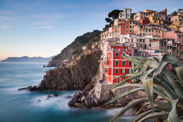 Riomaggiore fisherman village in Cinque Terre, Italy