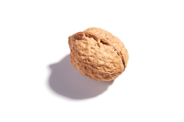 walnut in white background