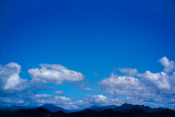 Bule sky mountain cloud