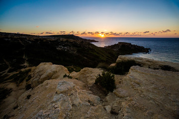 Ghajn Tuffieha Bay on Malta