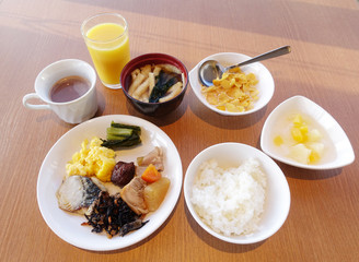 Japanese style breakfast