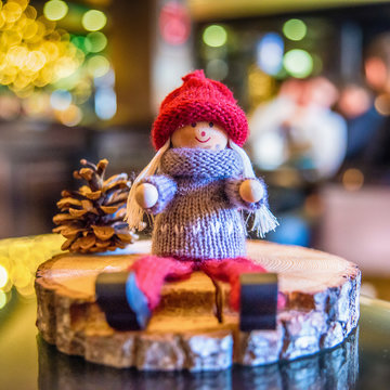 beautiful childish figure as a New Year gift