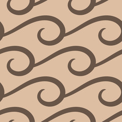 Geometric seamless pattern. Brown abstract background