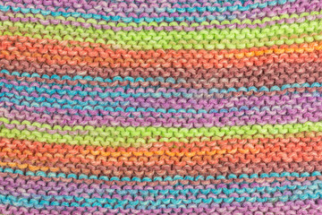 Fototapeta na wymiar knitted fabric background with garter stitch pattern