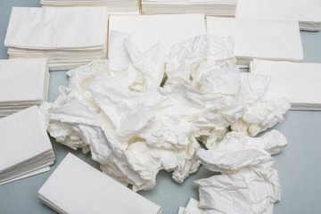 tissue paper white isolated